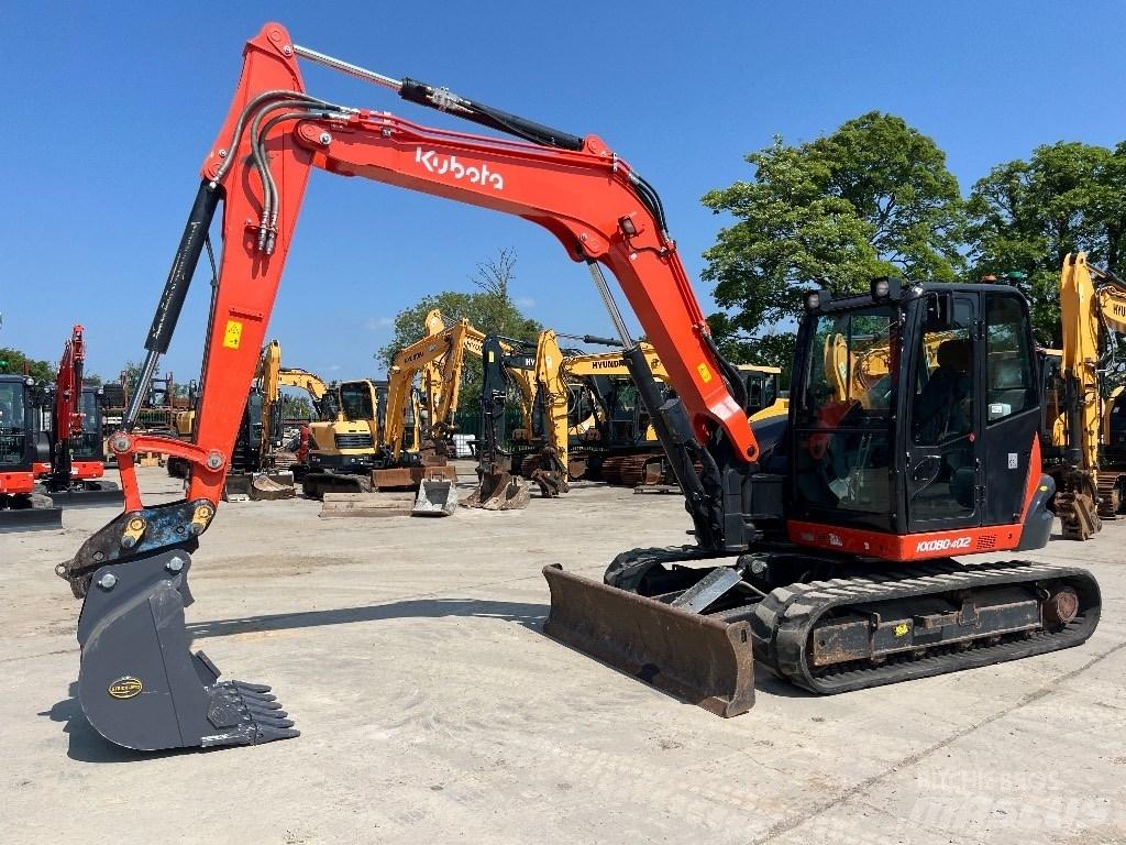 Kubota KX 080-4 Midigraafmachines 7t - 12t