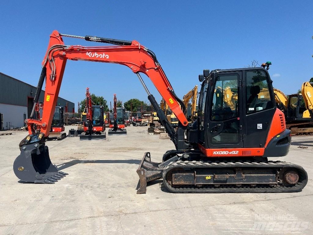 Kubota KX 080-4 Midigraafmachines 7t - 12t