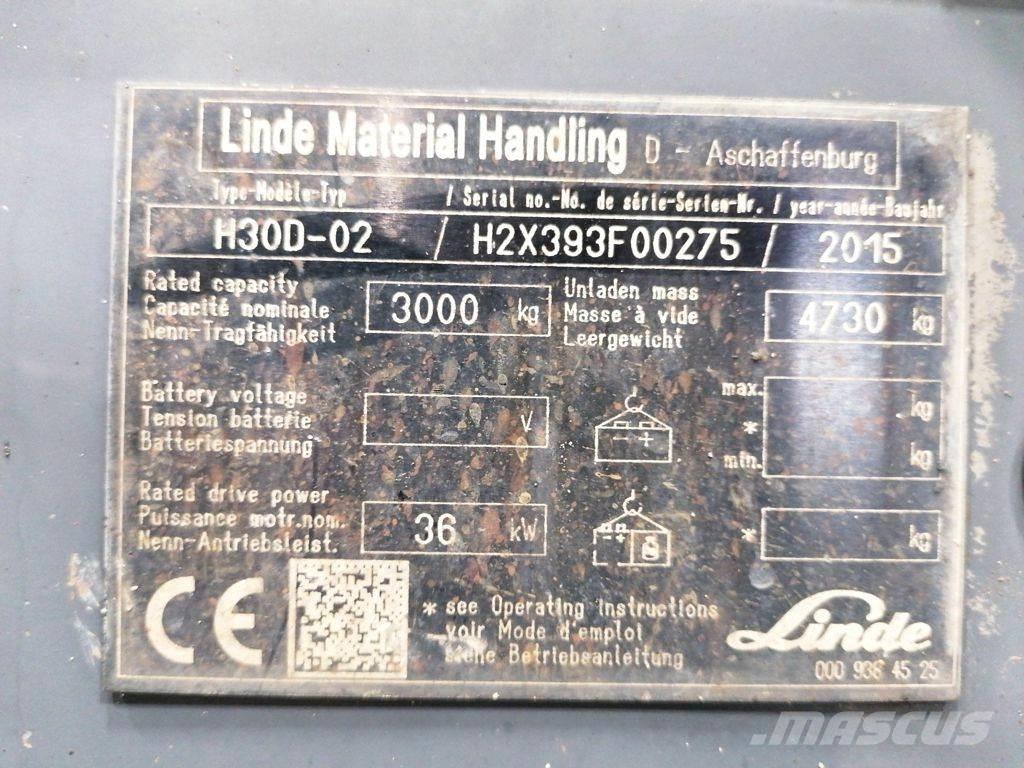 Linde H30D-02 Diesel heftrucks