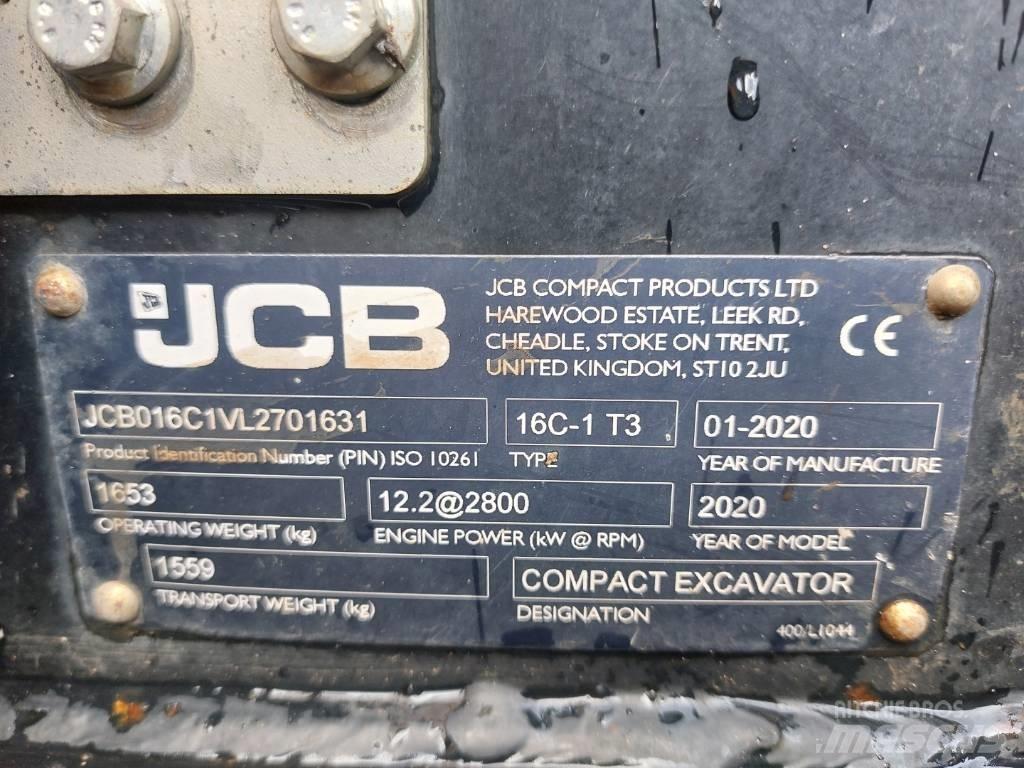 JCB 16 C Minigraafmachines < 7t