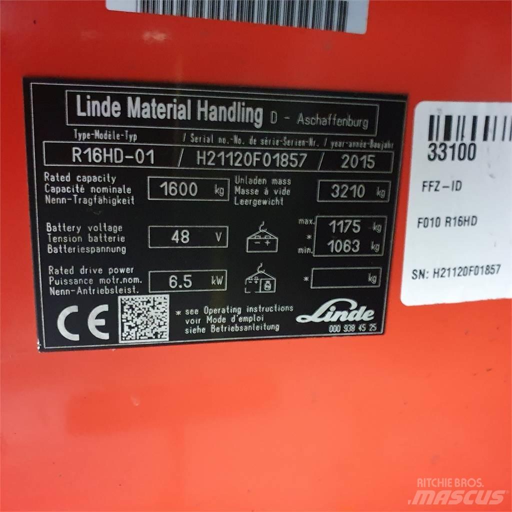 Linde R16HD Reachtruck voor hoog niveau