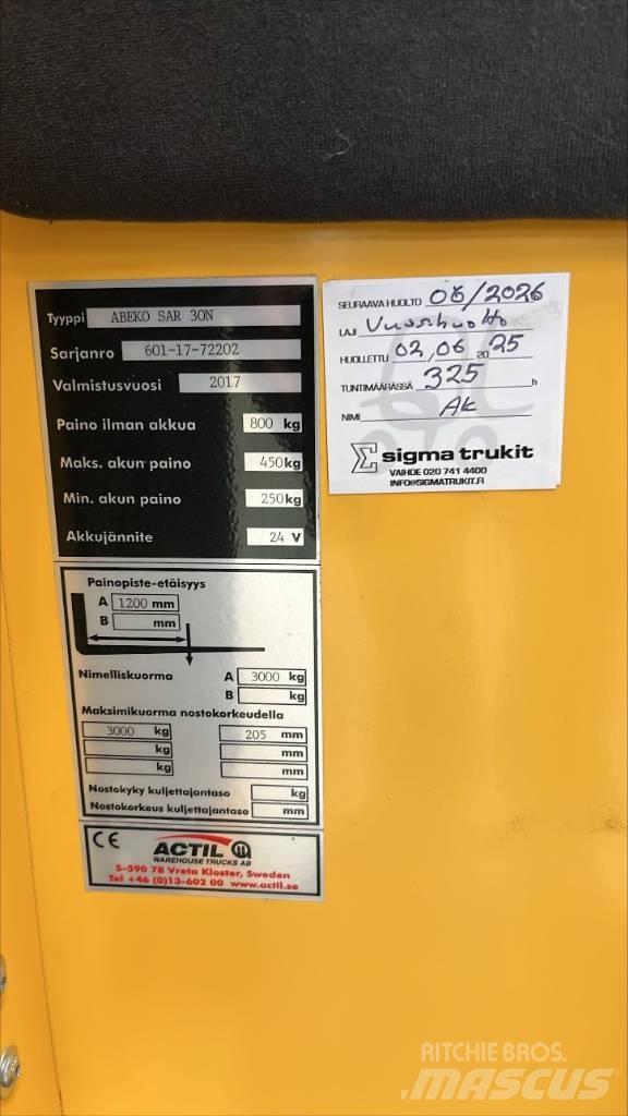 Abeko SAR 30 N Electro-pallettrucks