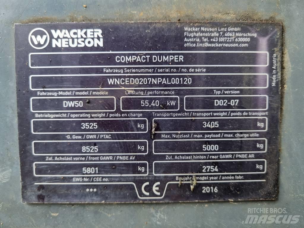 Wacker Neuson DW 50 Mini Dumpers