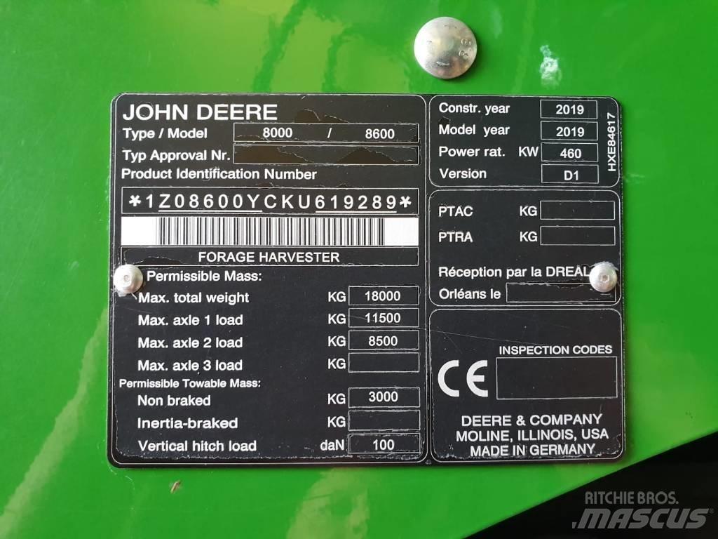 John Deere 8600I Getrokken veldhakselaar