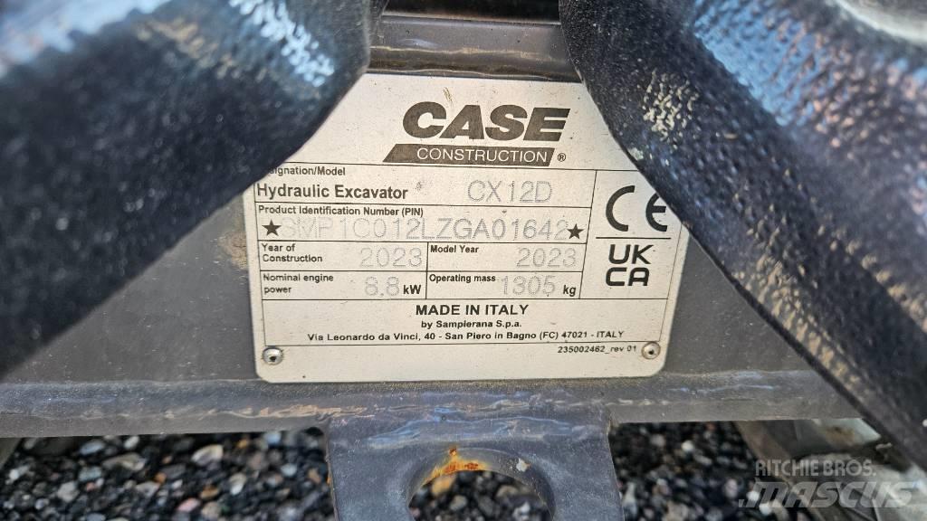 CASE CX12D Minigraafmachines < 7t