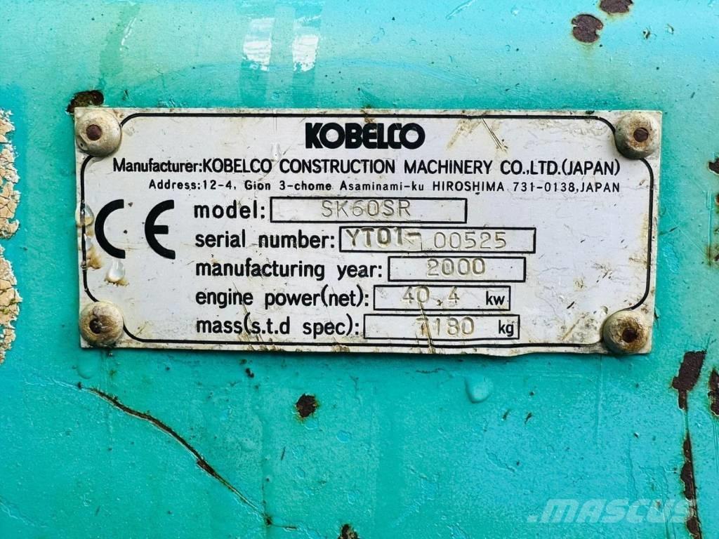 Kobelco SK 60 SR Minigraafmachines < 7t