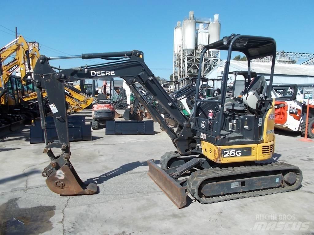 John Deere 26G Minigraafmachines < 7t