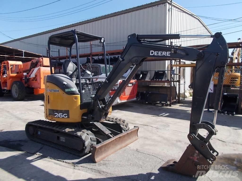 John Deere 26G Minigraafmachines < 7t