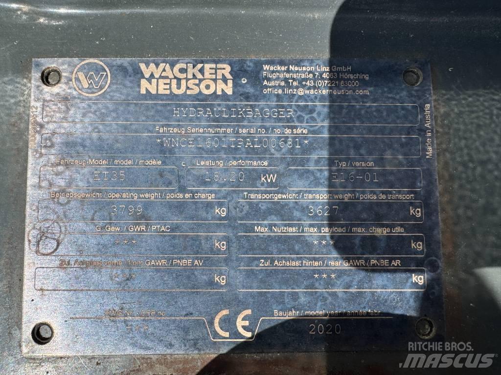 Wacker Neuson ET35 Rupsgraafmachines