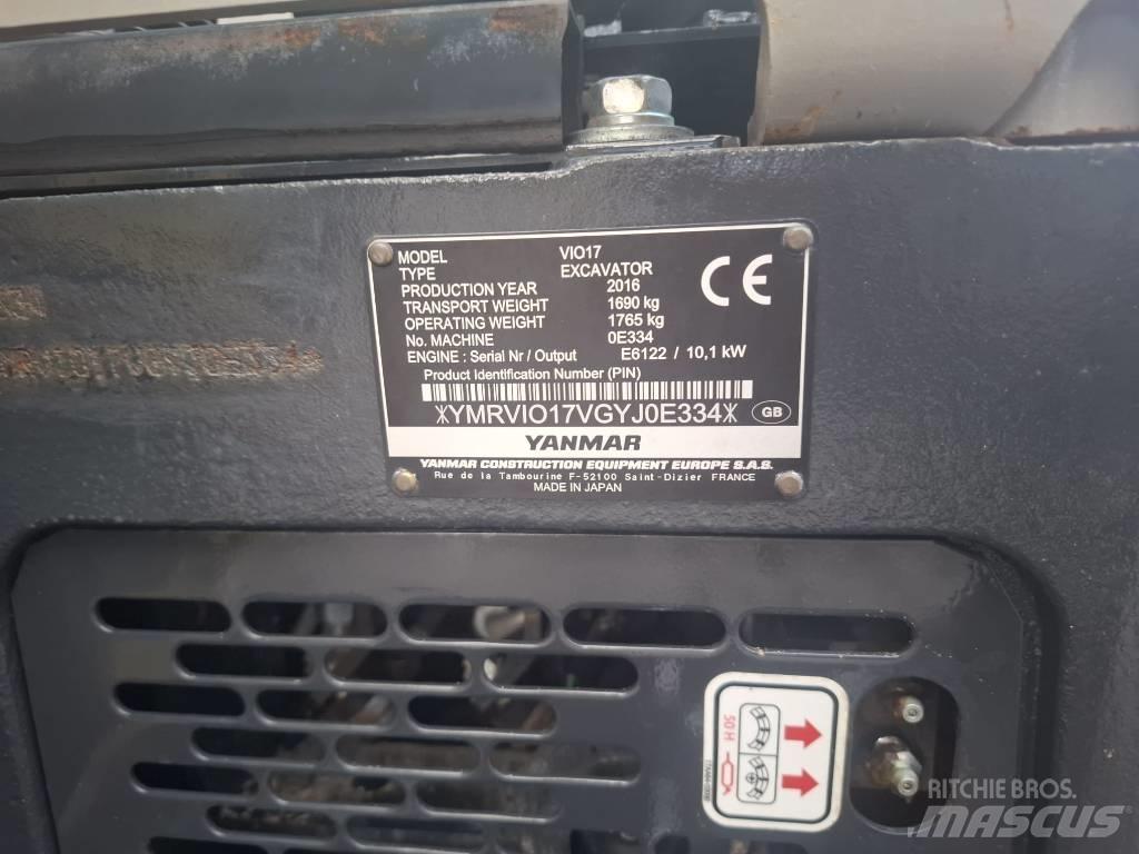 Yanmar Vio 17 Minigraafmachines < 7t