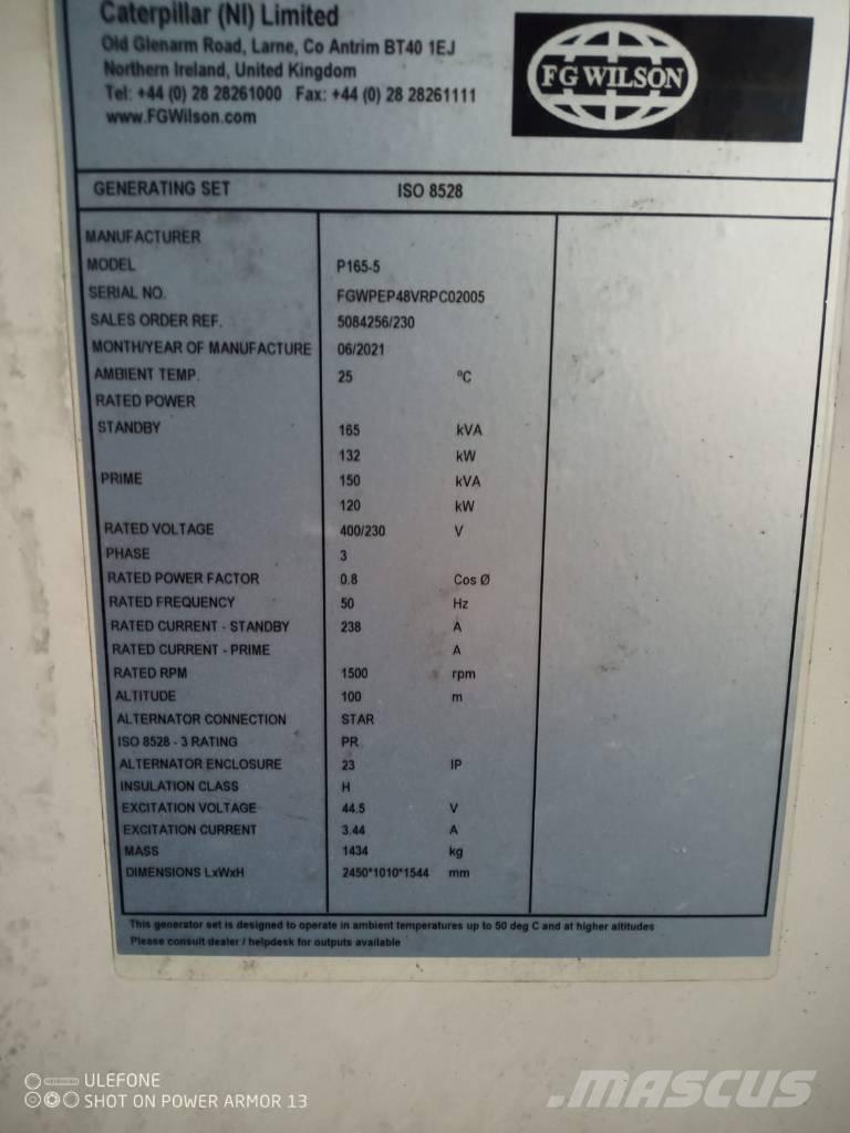 FG Wilson P 165-5 Diesel generatoren