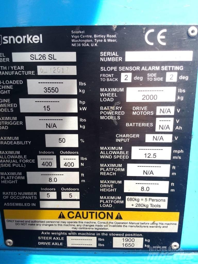 Snorkel SL 26 Knikarmhoogwerkers