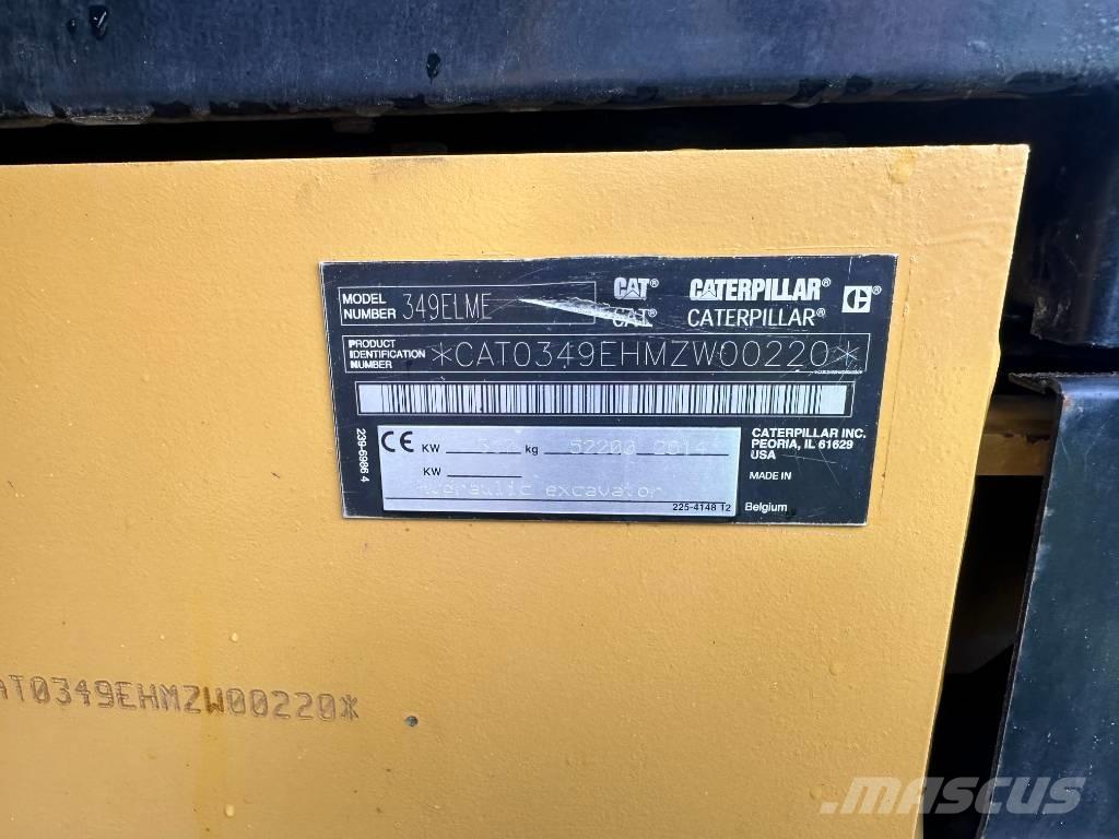 CAT 349 E Rupsgraafmachines