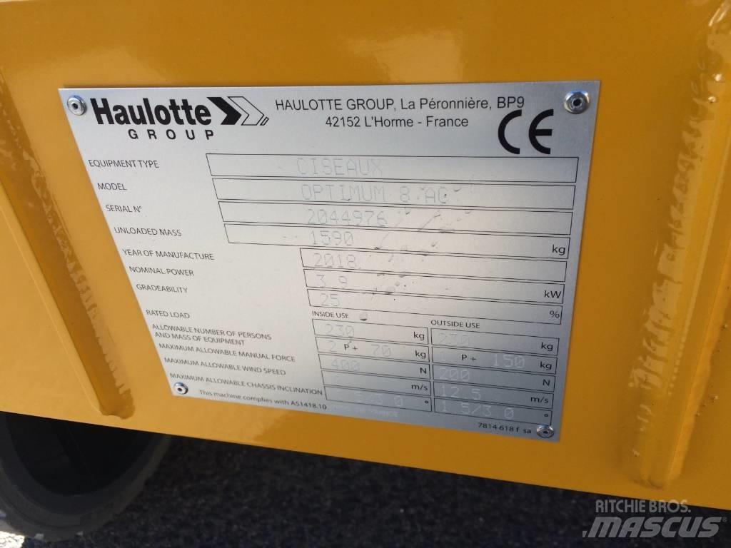 Haulotte Optimum  8 Schaarhoogwerkers