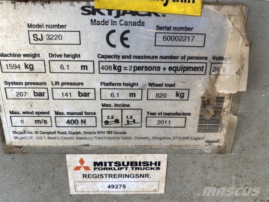 SkyJack SJ3219 Schaarhoogwerkers