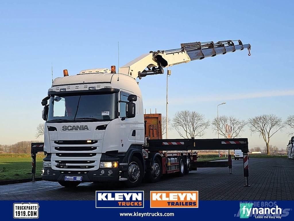 Scania R490 Platte bakwagens