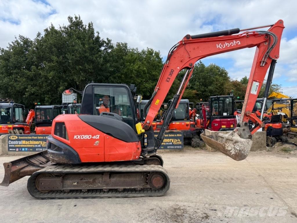 Kubota KX 080-4 Midigraafmachines 7t - 12t