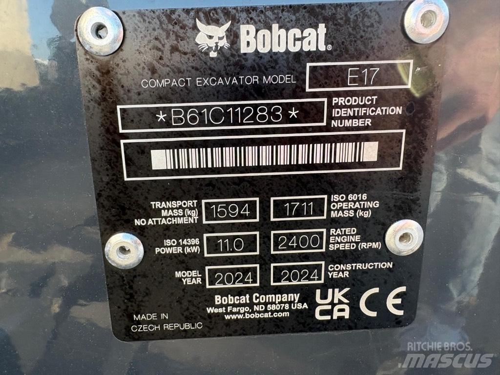 Bobcat E 17 Minigraafmachines < 7t