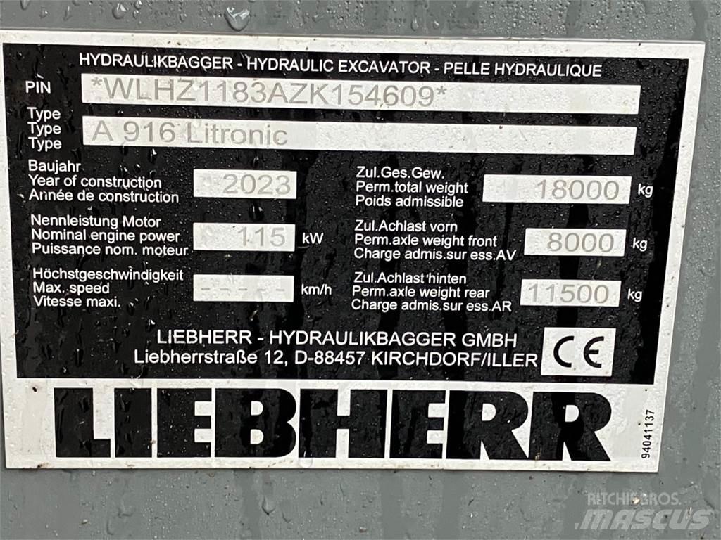 Liebherr A916 Wielgraafmachines
