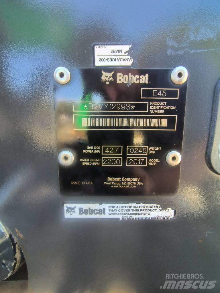 Bobcat E 45 Minigraafmachines < 7t