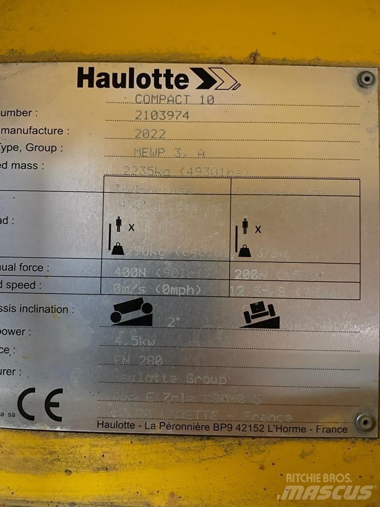 Haulotte Compact 10 Schaarhoogwerkers