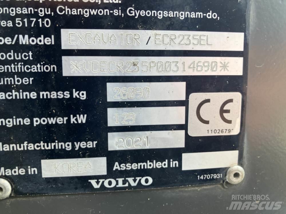 Volvo ECR235EL Rupsgraafmachines
