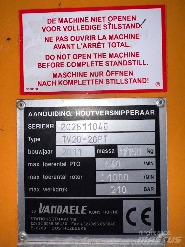Vandaele TV20-26 Houtversnipperaars