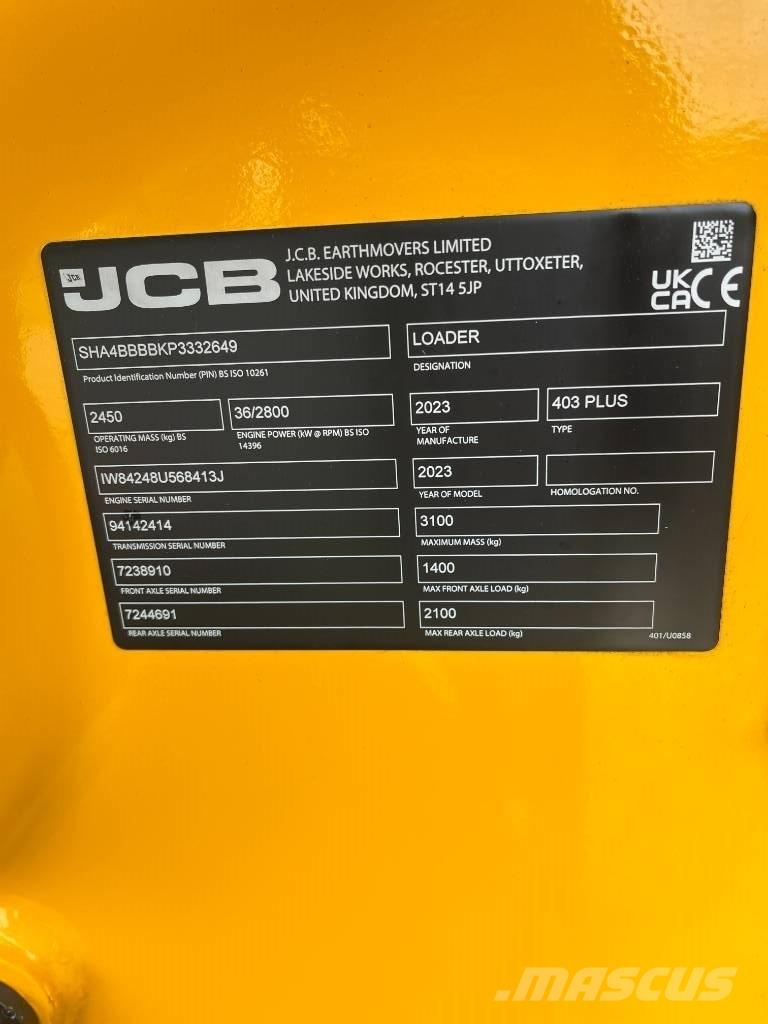 JCB 403 Agri Plus Schrankladers