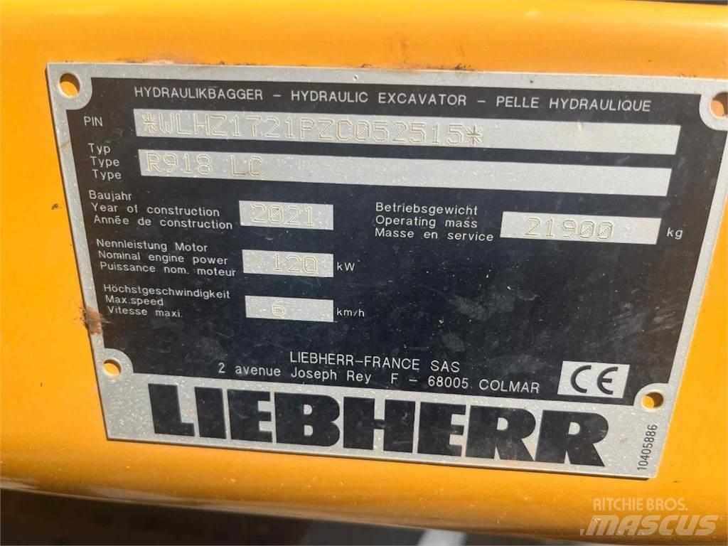 Liebherr R918 Rupsgraafmachines