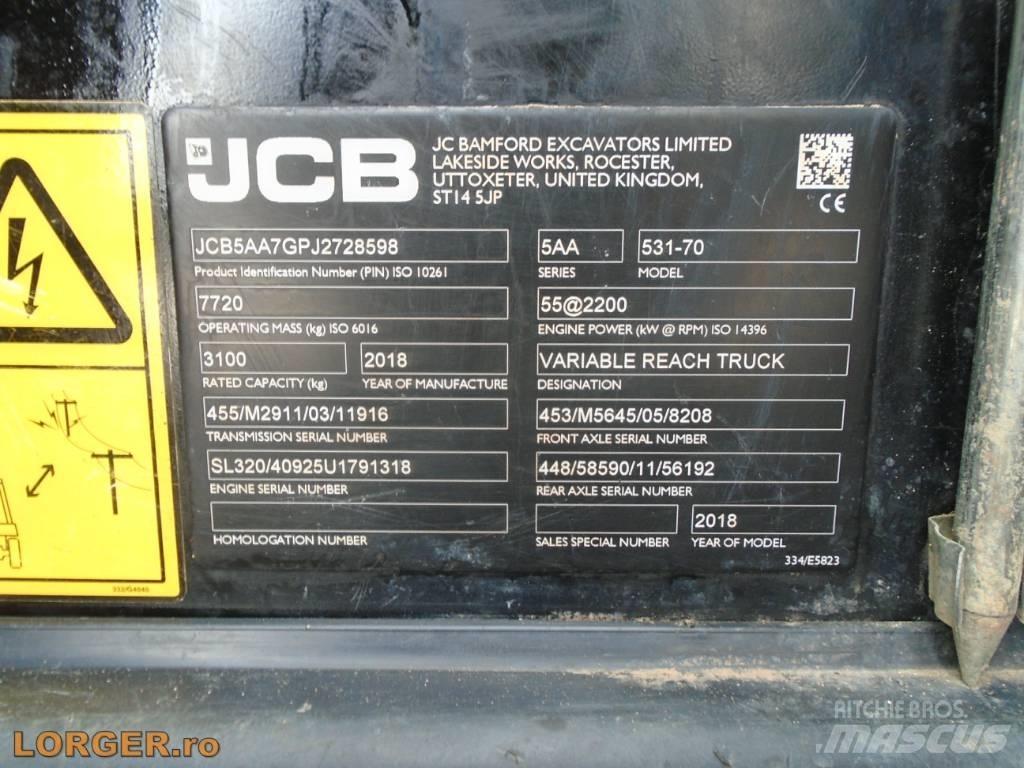 JCB 531-70 Verreikers voor landbouw