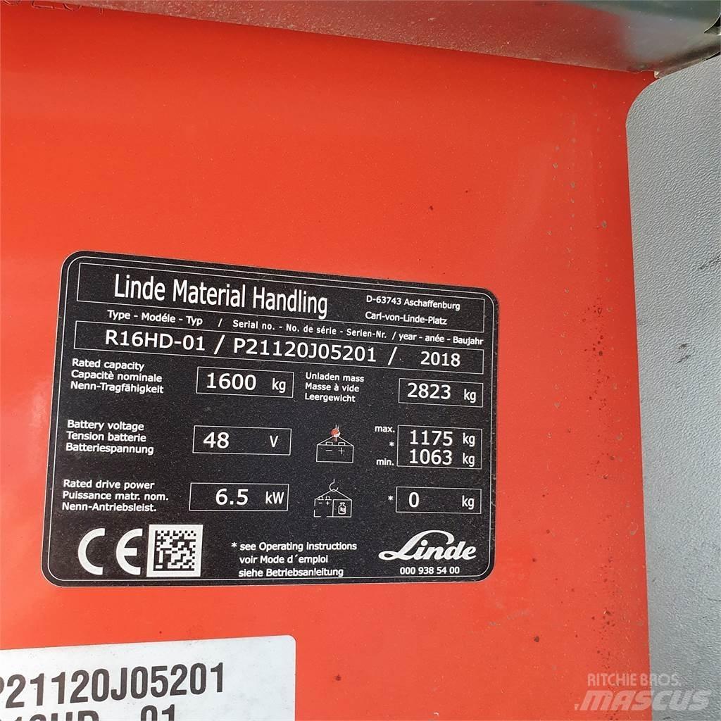 Linde R16HD Reachtruck voor hoog niveau