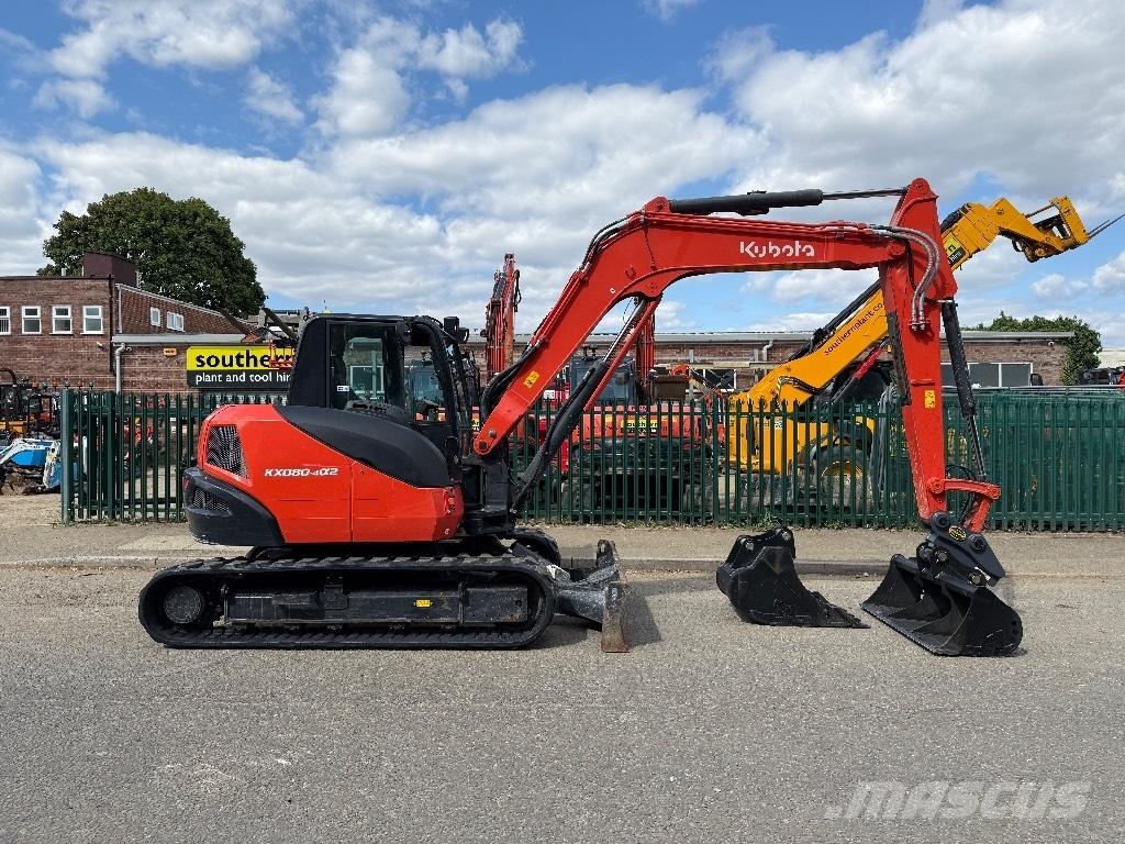 Kubota KX 080-4 Midigraafmachines 7t - 12t