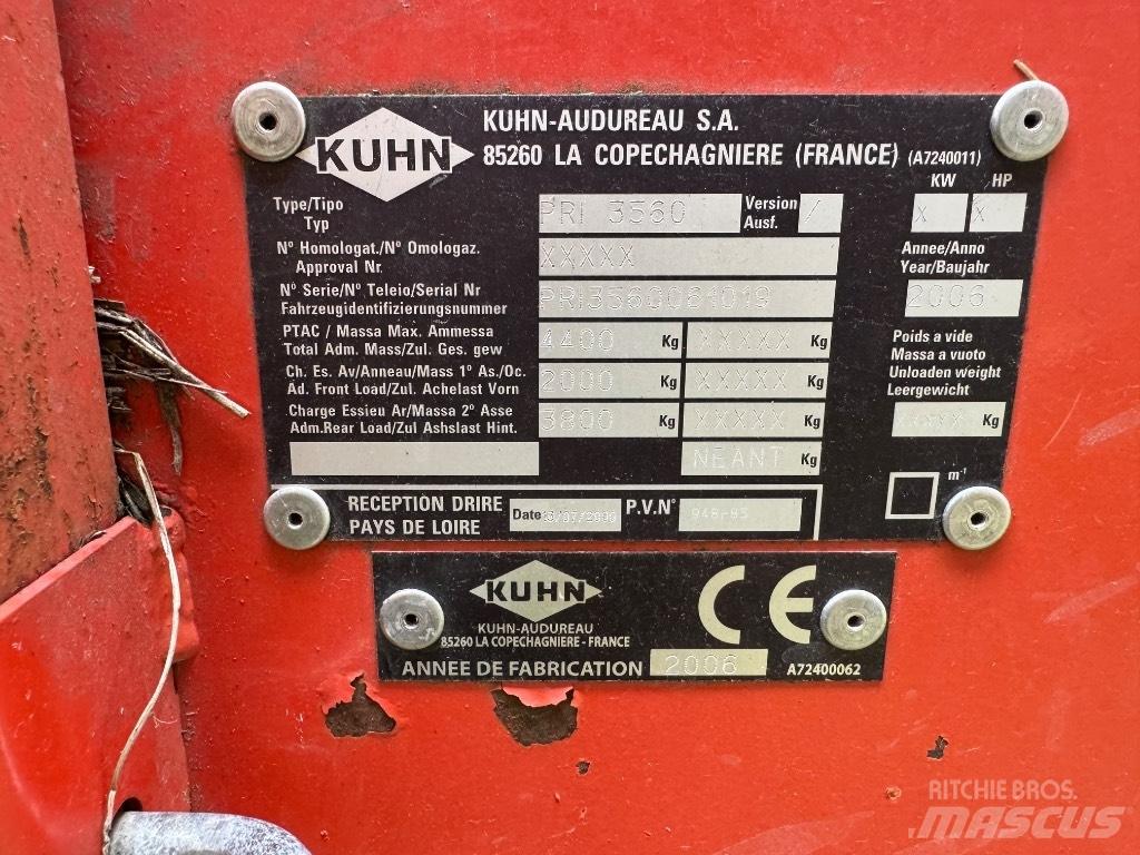 Kuhn Primor 3560 Balenhakselaars, -snijders en -afwikkelaars