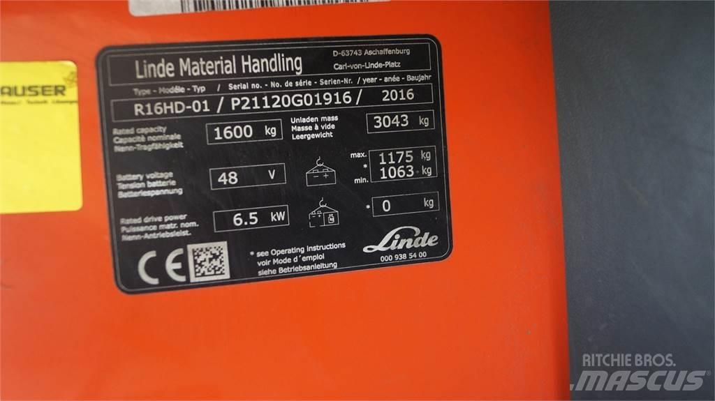 Linde R16HD Reachtruck voor hoog niveau