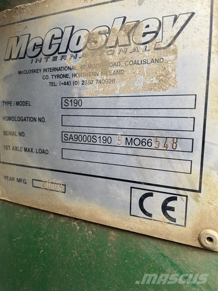 McCloskey S190 Steengroeve en mijnboormachines