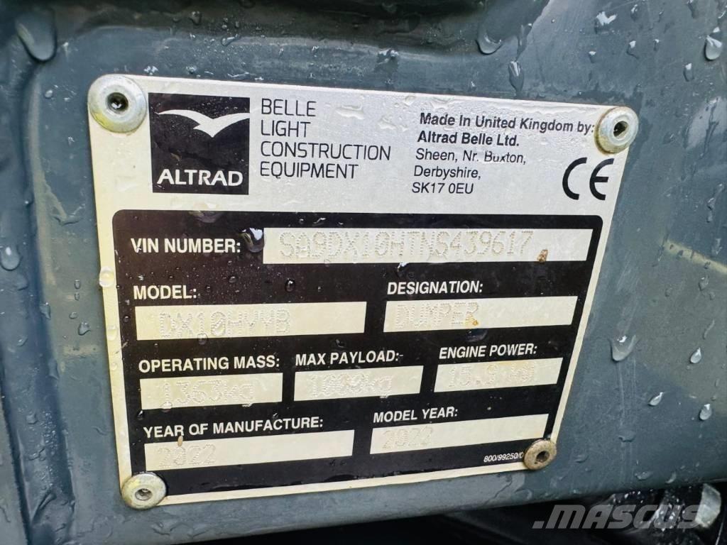 Altrad Belle DX1000 Mini Dumpers
