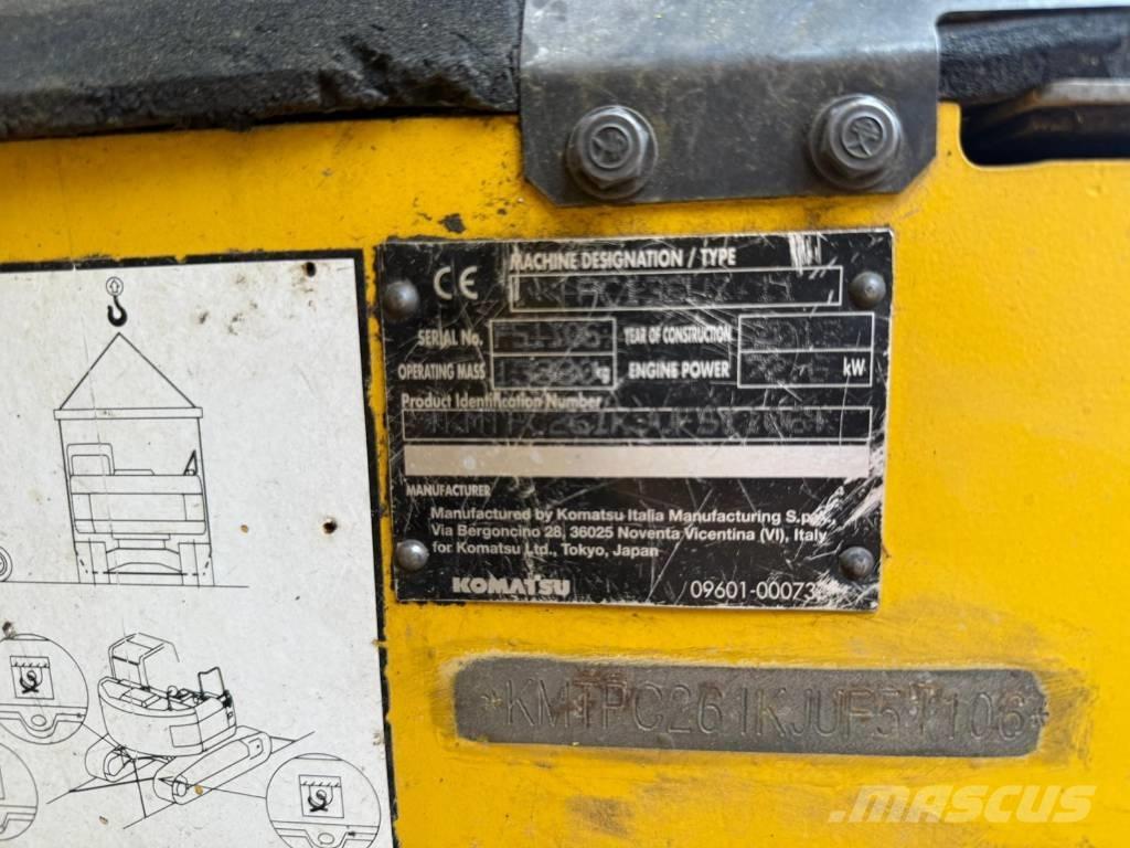 Komatsu PC 138 US-11 Rupsgraafmachines