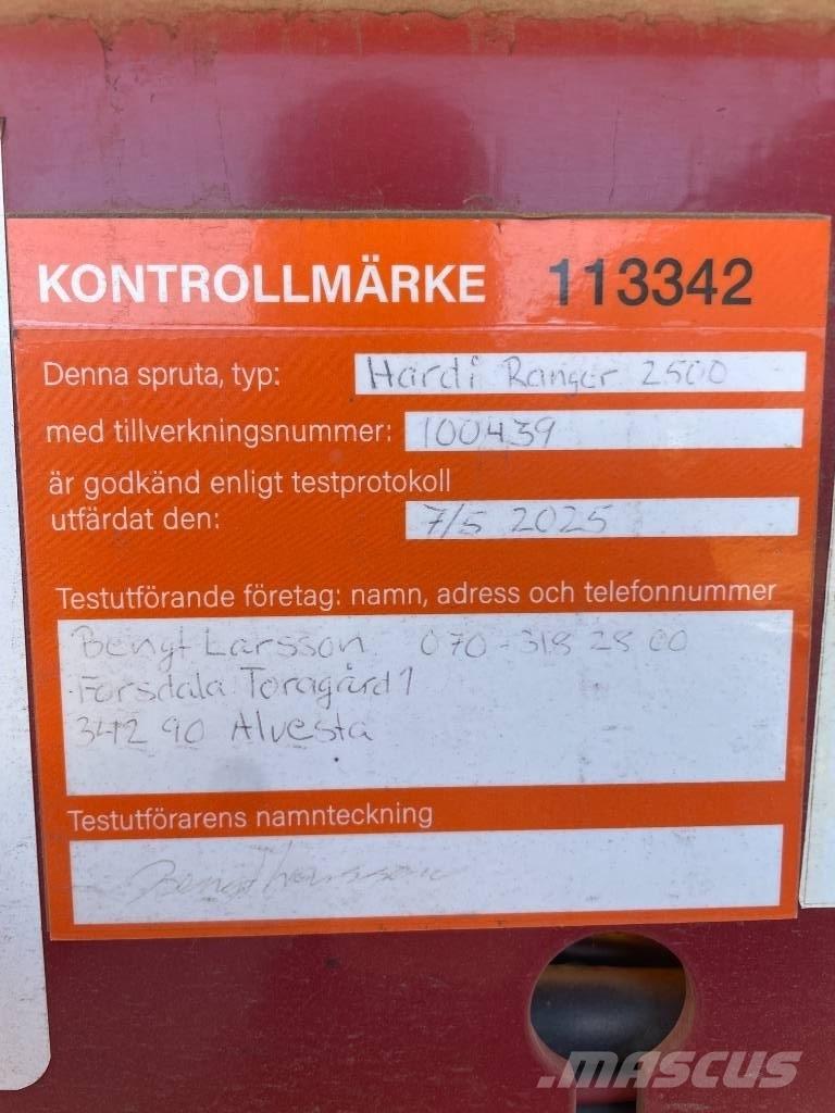 Hardi Ranger 2500 Getrokken spuitmachines