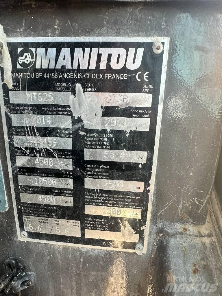 Manitou MT 625 Verreikers