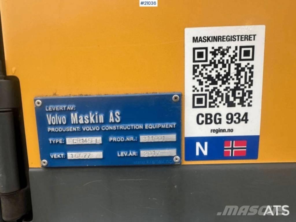 Volvo ECR 145 Rupsgraafmachines