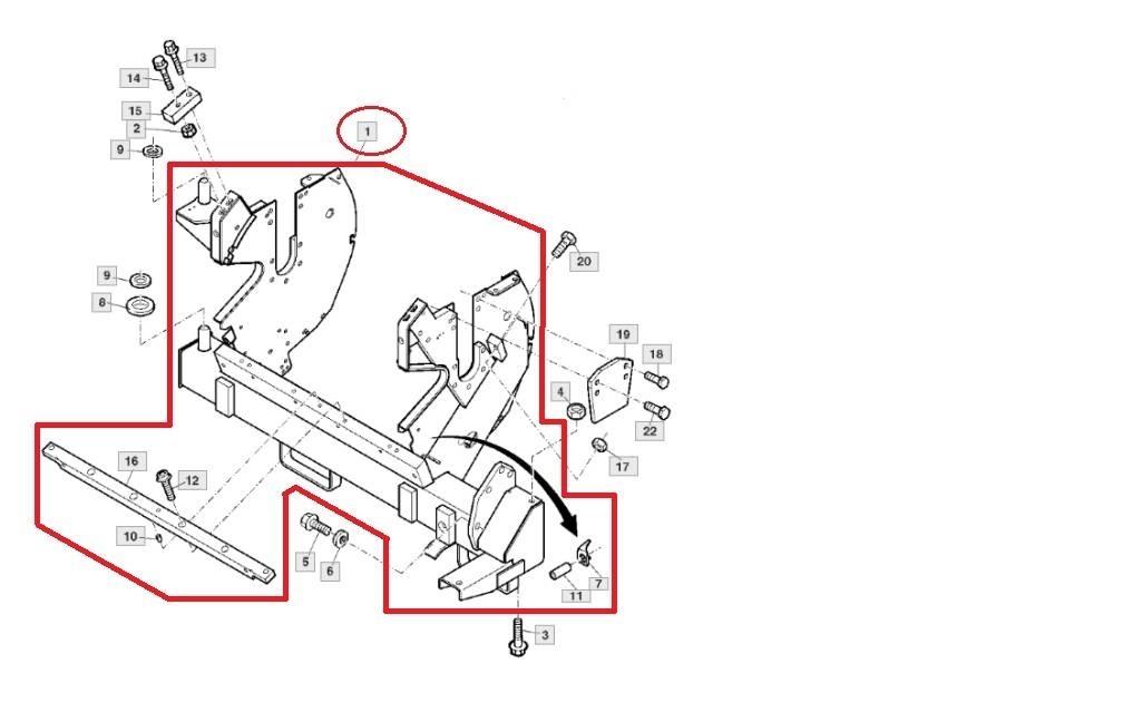John Deere AXE10820 Hooi en voedermachine accessoires