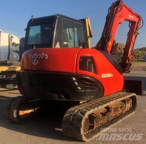 Kubota KX 080-4 Midigraafmachines 7t - 12t