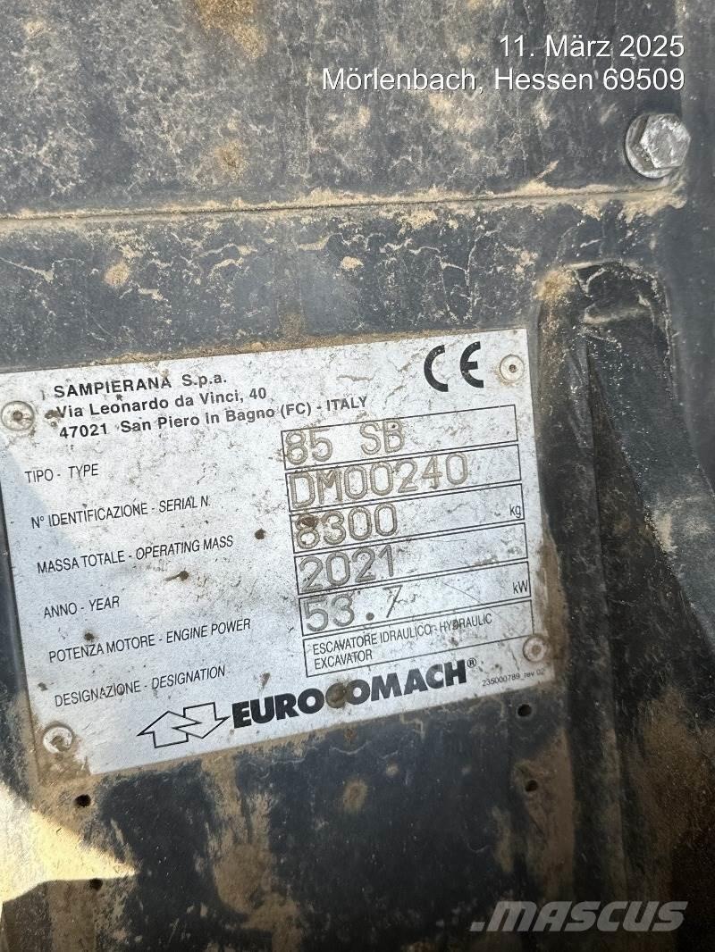 Eurocomach 85SB Minigraafmachines < 7t