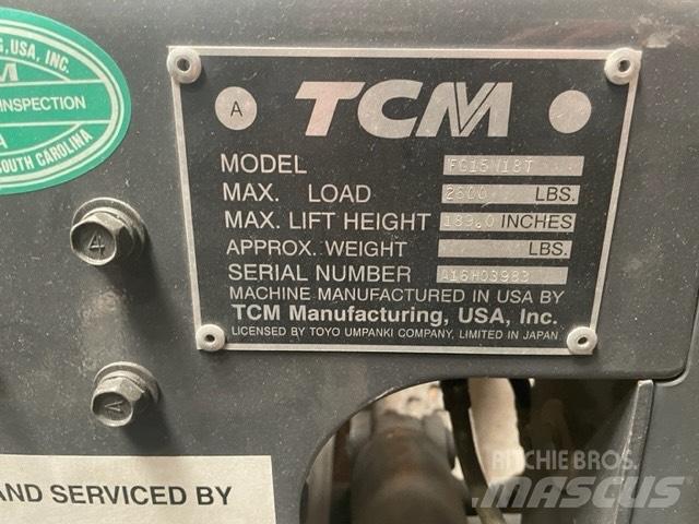 TCM FG15N18T Vorkheftruck voor zwaar terrein
