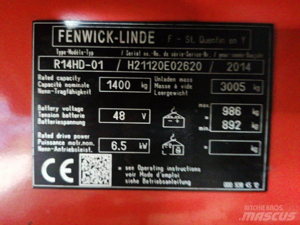 Linde R14HD-01 Reachtruck voor hoog niveau