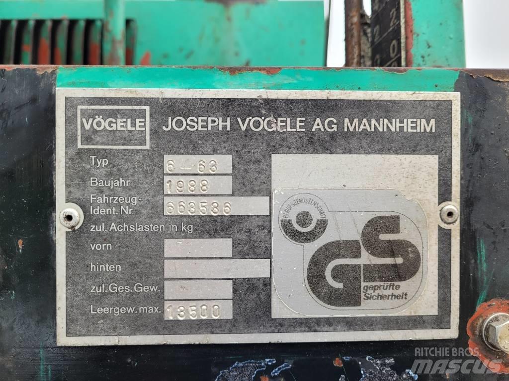 Vögele Super 1500 Asfaltafwerkmachines