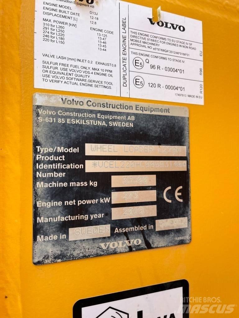 Volvo L220H Wielladers