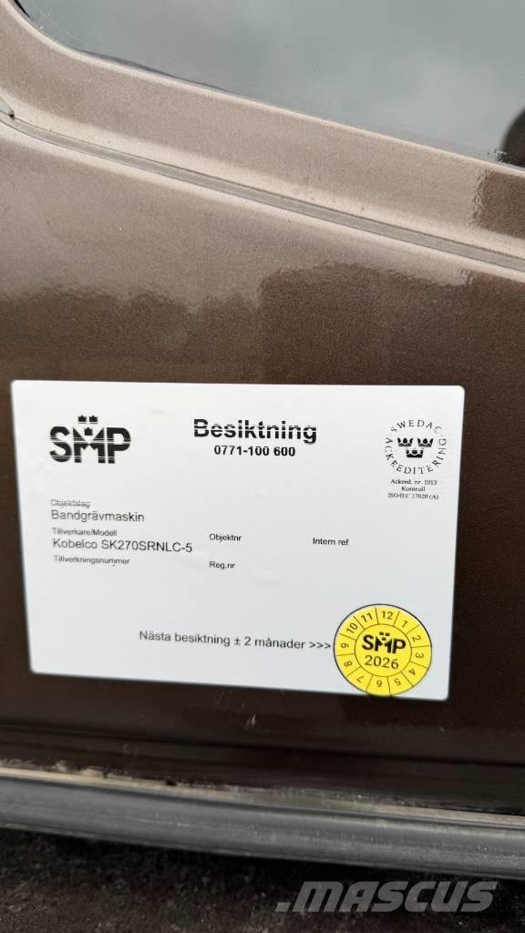 Kobelco SK 270 LC Rupsgraafmachines