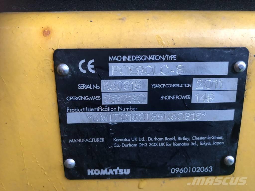 Komatsu PC 290 LC-8 Rupsgraafmachines