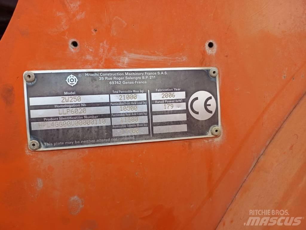 Hitachi ZW 250 Wielladers